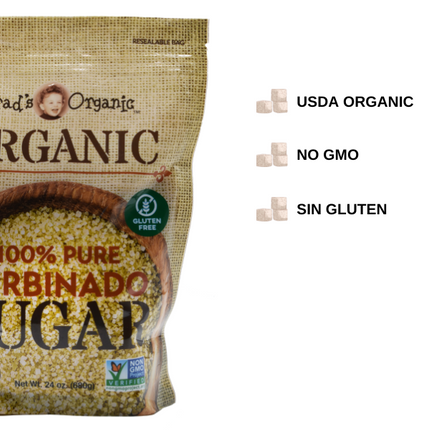 Brad's Organic 100% Turbinado Sugar (12/24oz)