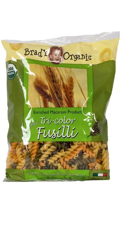 Brad's Organic Tri Color Fusilli (20/16oz)