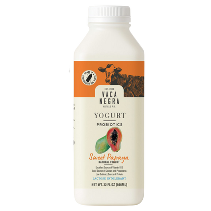 Vaca Negra Sweet Papaya Yogurt 12/32oz