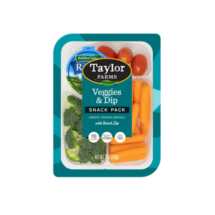 Taylor Farms Snack Tray Veggie & Dip (6/7oz)