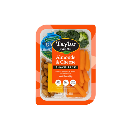 Taylor Farms Snack Tray Almond & Cheese (6/6.5oz)