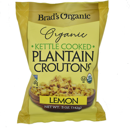 Brad's Organic Plantain Croutons Lemon (12/5oz)