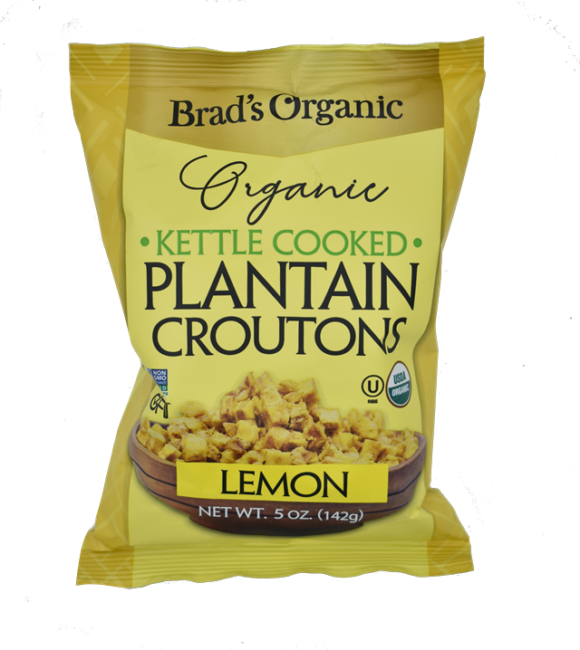 Brad's Organic Plantain Croutons Lemon (12/5oz)