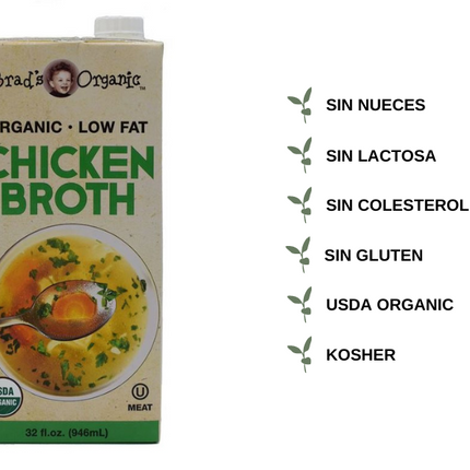 Brad's Organic Chicken Broth (Kosher) (12/32oz)