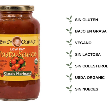 Brad's Organic Low Fat Marinara (12/24oz)