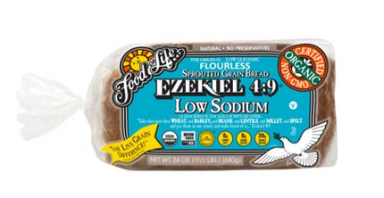 Food For Life Organic Ezekiel 4:9 Low Sodium Sprouted Whole Grain Bread (6/24oz)