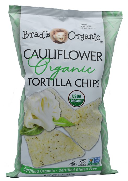 Brad's Organic Veggie Tortilla Cauliflower Chips (12/8oz)