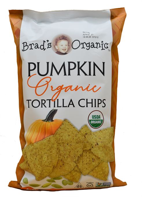 Brad's Organic Veggie Tortilla Pumpkin Chips (12/8oz)