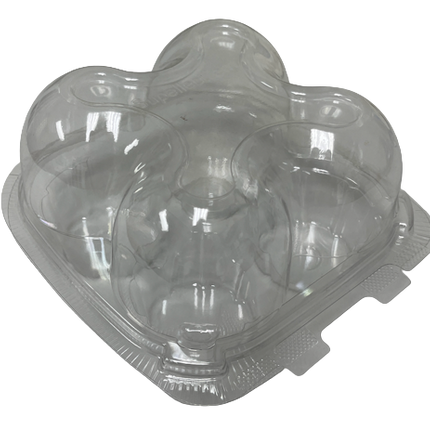 GL Cupcake Clear Packaging 4ct (8/50ea)