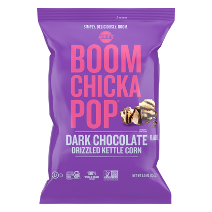 Boom Chicka Pop Dark Chocolate Drizzled Sea Salt Kettle Corn (12/5.5oz)