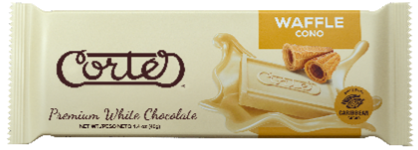 Chocolate Cortés White Chocolate Bar Premium Cone (18/1.41oz)