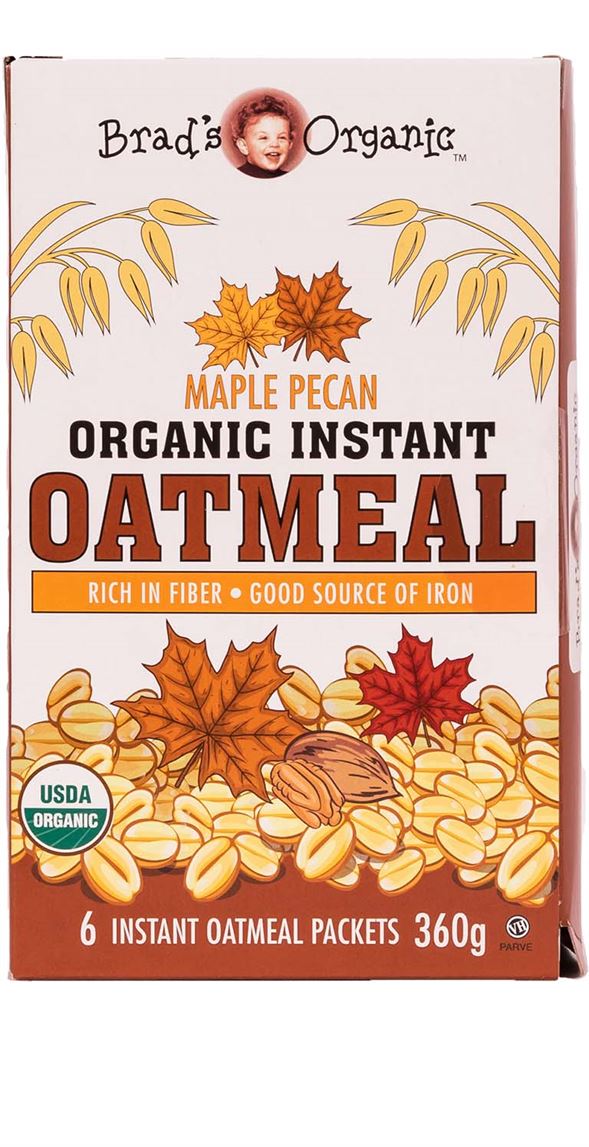 Brad's Organic Instant Oatmeal Maple Pecan (6/6ct)