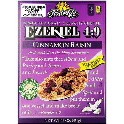 Food For Life Sprouted Whole Grain Cereal Cinnamon Raisin (6/16oz)