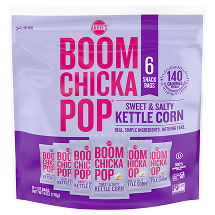 Boom Chicka Pop Sweet &amp; Salty Kettle Single Serve Popcorn (4/6/1oz)