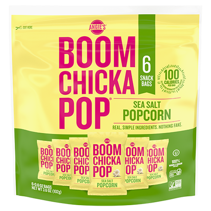 Boom Chicka Pop Sea Salt Single Serve Popcorn (4/6/1oz)