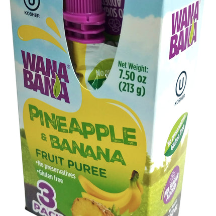 Wanabana Pinapple & Banana Puree (15/3pk/7.5oz)