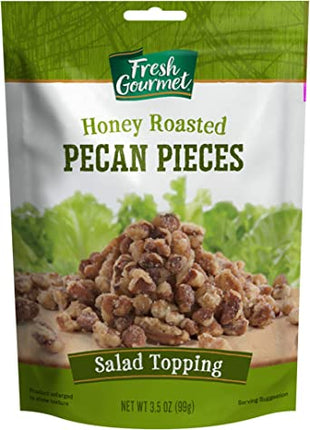 Fresh Gourmet Pecans Honey Roasted Salad Topping (9/3.5oz)