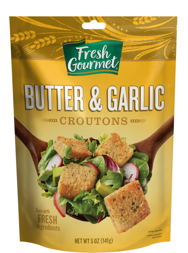 Fresh Gourmet Butter &amp; Garlic Croutons (12/5oz)