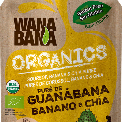 Wanabana Organic Soursop, Banana & Chia Pouch 48/3oz