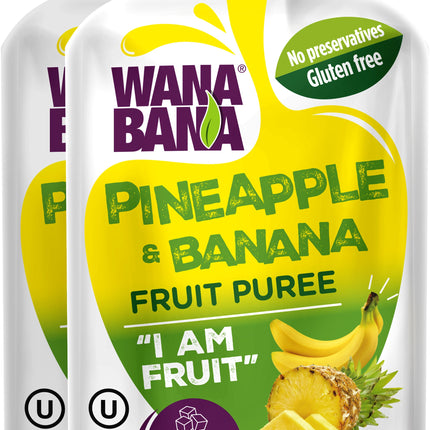 Wanabana Pineapple &amp; Banana Puree 12/2ct/5oz