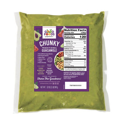 Chunky Guacamole Food Service (6/2Lb)