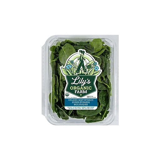 Lily's Organic Baby Spinach (8/5oz)