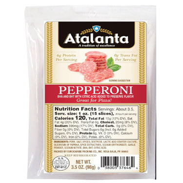 Atalanta Sliced Pepperoni (24/3.5oz)