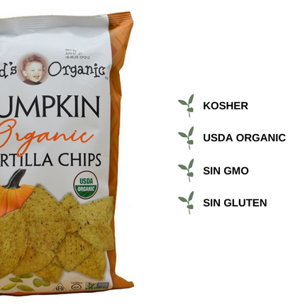 Brad's Organic Veggie Tortilla Pumpkin Chips (12/8oz)