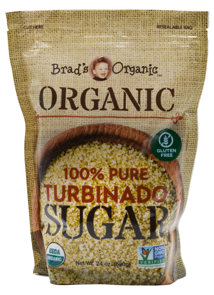 Brad's Organic 100% Turbinado Sugar (12/24oz)