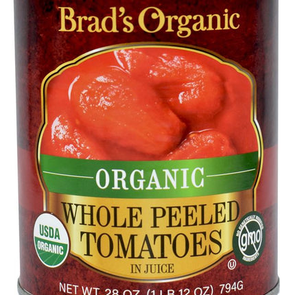 Brad's Organic Whole Peeled Tomato (12/28oz)